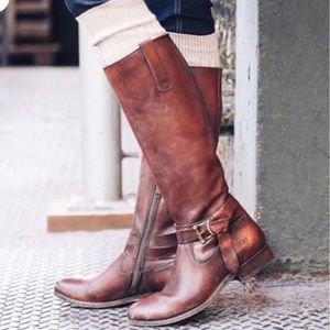 Frye Brown Leather Knee-High Boots